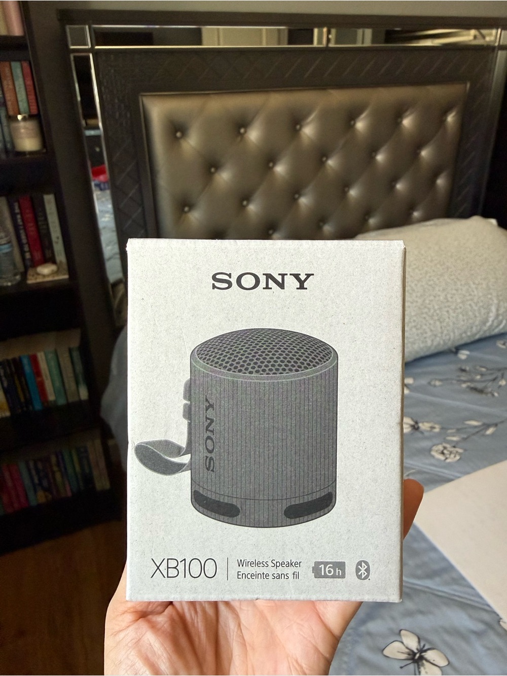 Sony XB100 Portable Speaker — Gray Box Art